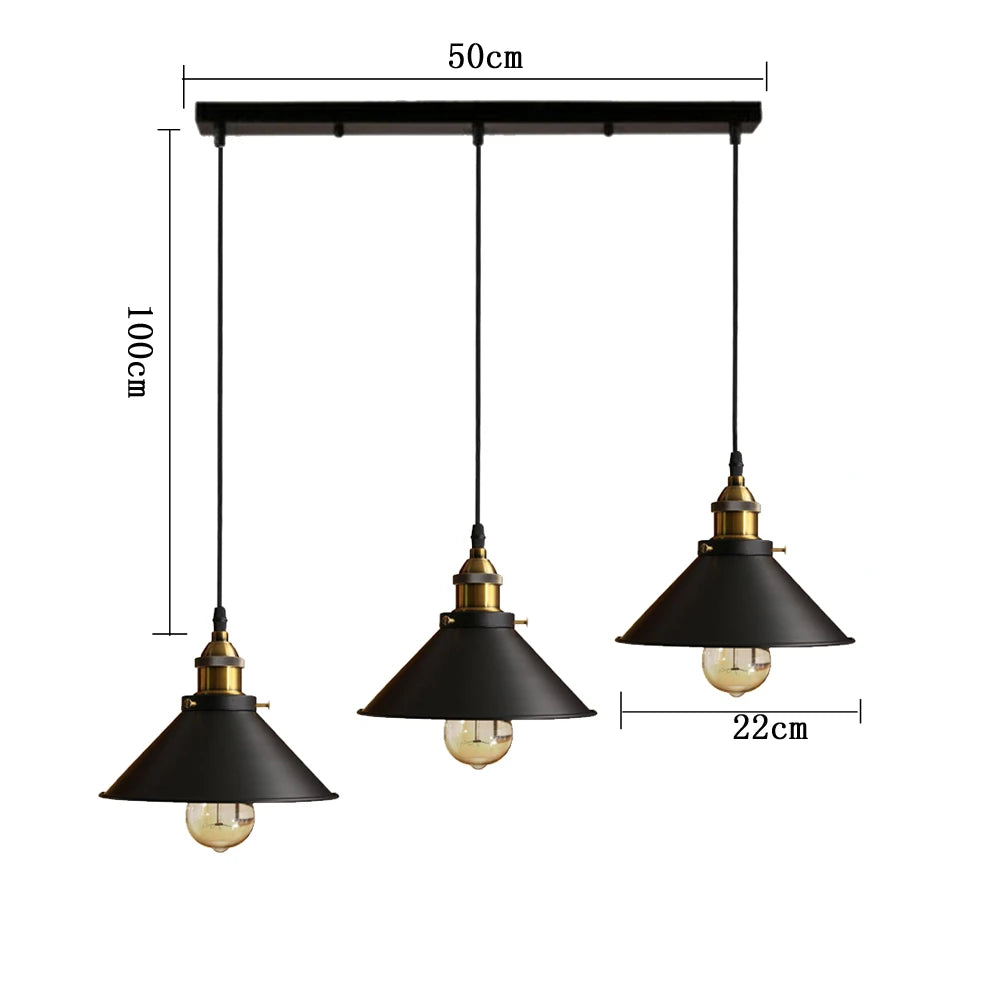 Vintage Edison Pendant Light – Industrial Retro Hanging Lamp
