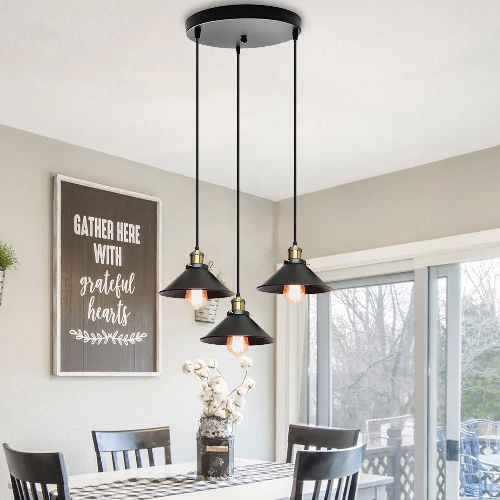 Vintage Edison Pendant Light – Industrial Retro Hanging Lamp