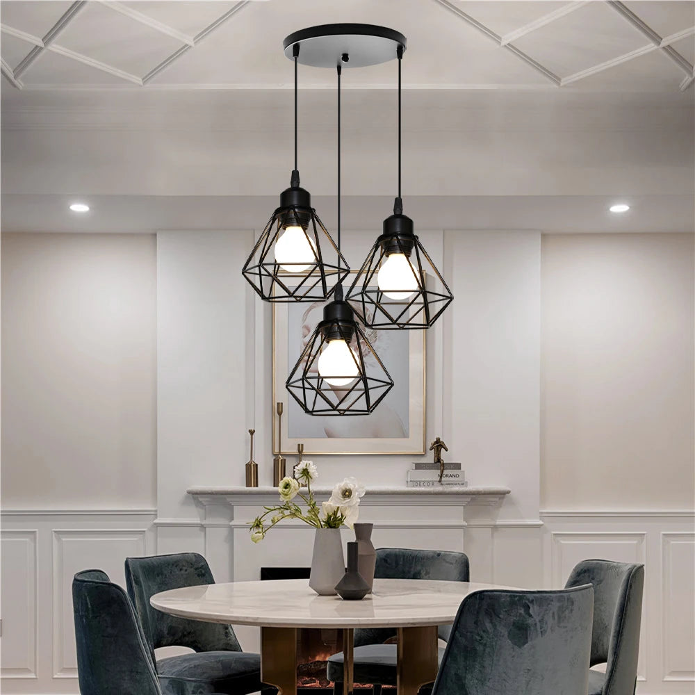 Vintage Iron Pendant Light – Modern Industrial Ceiling Lamp