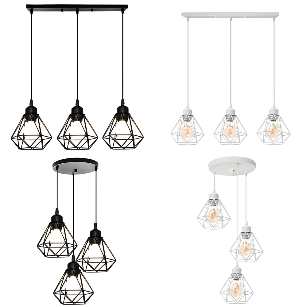 Vintage Iron Pendant Light – Modern Industrial Ceiling Lamp