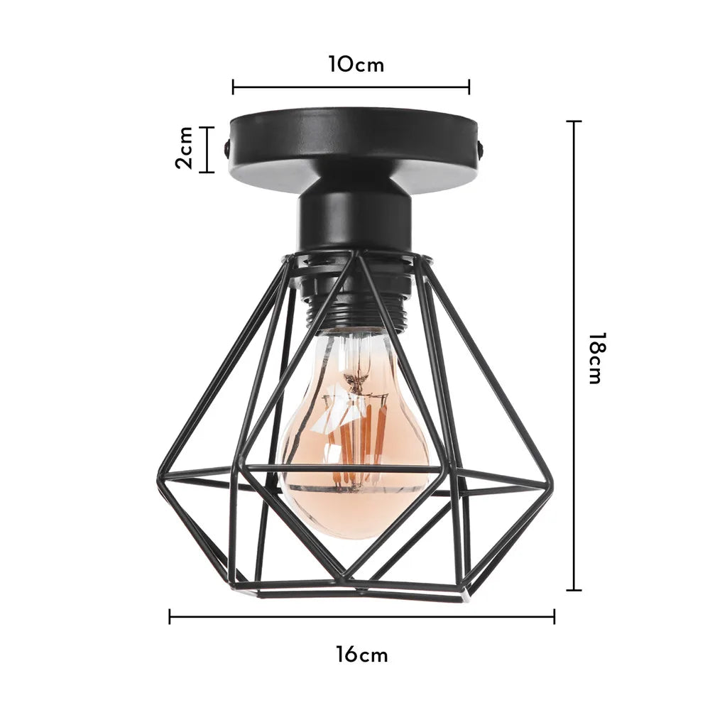 Vintage Iron Pendant Light – Modern Industrial Ceiling Lamp