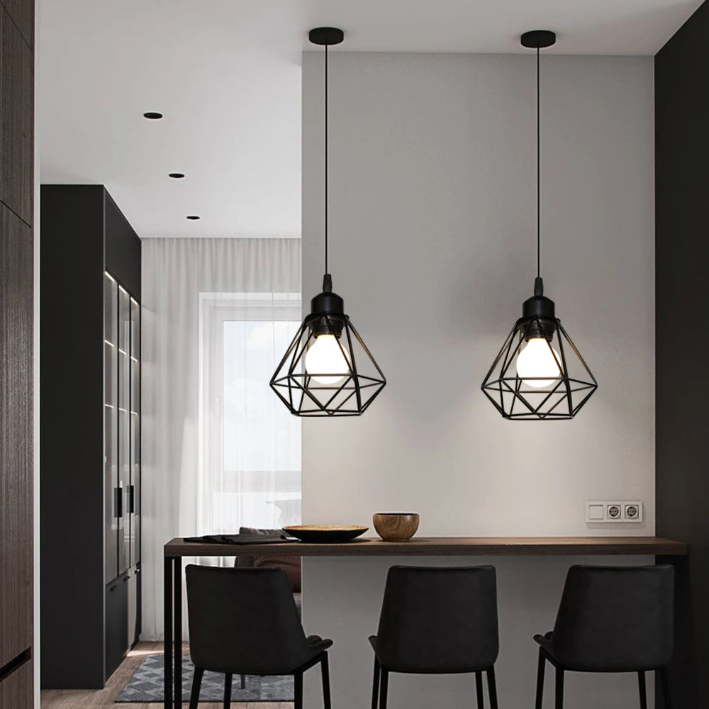 Vintage Iron Pendant Light – Modern Industrial Ceiling Lamp