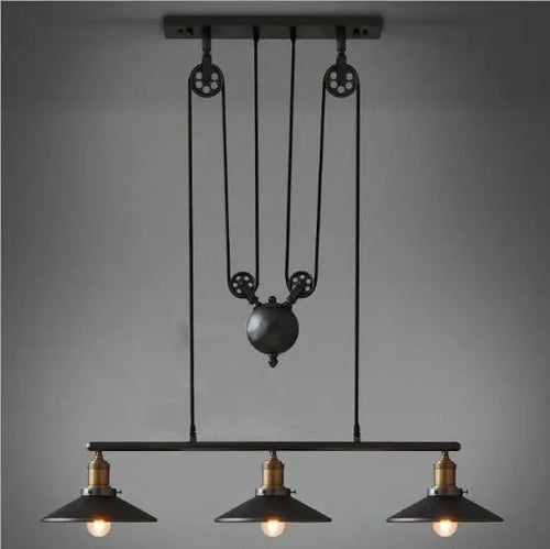 Retro Rope Pendant Light – Vintage Industrial Edison Hanging Lamp
