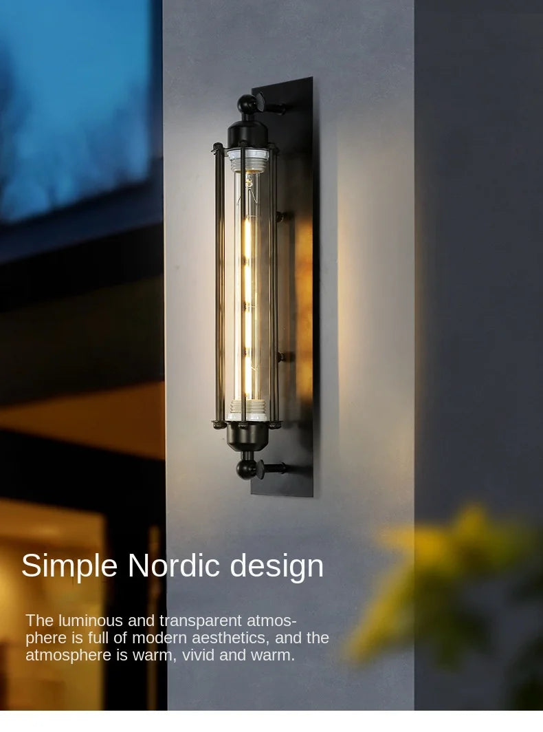 Retro Industrial Iron Wall Light – Loft & Bedroom LED Wall Lamp