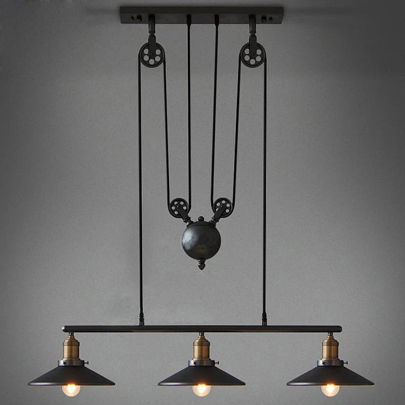 Retro Rope Pendant Light – Vintage Industrial Edison Hanging Lamp